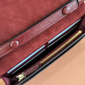 GUCCI 25S DIONYSUS WALLET ON CHAIN 20 IN ROSSO ANCORA GLOSSY CALFSKIN