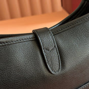 GUCCI 26S JACKIE SLIM SHOULDER BAG 27 IN BLACK CALFSKIN