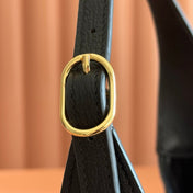 GUCCI 26S JACKIE SLIM SHOULDER BAG 27 IN BLACK CALFSKIN