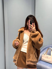 MIUMIU FLEECE-LINED JACKET STYLE 725