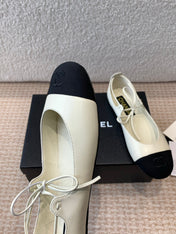 MARY JANE BALLERINA IN WHITE LAMBSKIN