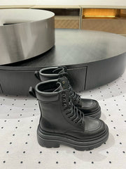 ANKLE BOOTS 55 MM IN BLACK CALFSKIN