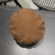 BAKER BOY CAP IN PECAN BROWN CALFSKIN 420947