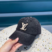 BASEBALL CAP IN BLACK DENIM 433087