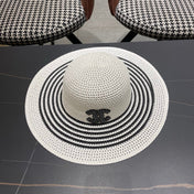 CHANEL 26S WIDE-BRIM STRAW HAT 335717