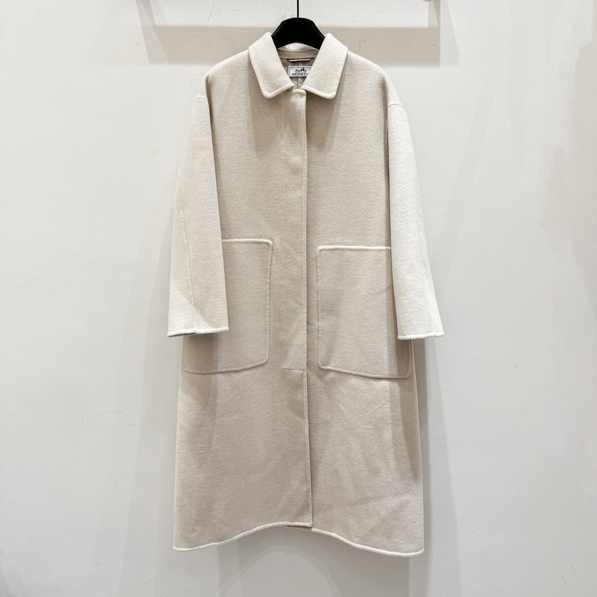 HERMES 25S LONG CASHMERE COAT 154