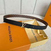 LV ICONIC 25 MM IN BROWN DAMIER CALFSKIN GOLD HARDWARE