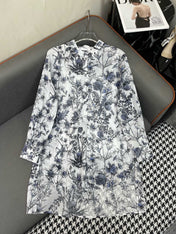DIOR SHIRT DRESS WITH STAND COLLAR 198035