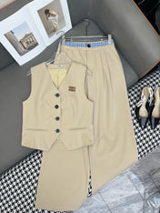 MM TANK TOP AND WIDE LEG PANTS SET 25S IN KATUN 266627