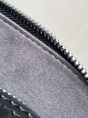 ALMA BB BAG 23 IN BLACK GRAIN EPI COWHIDE