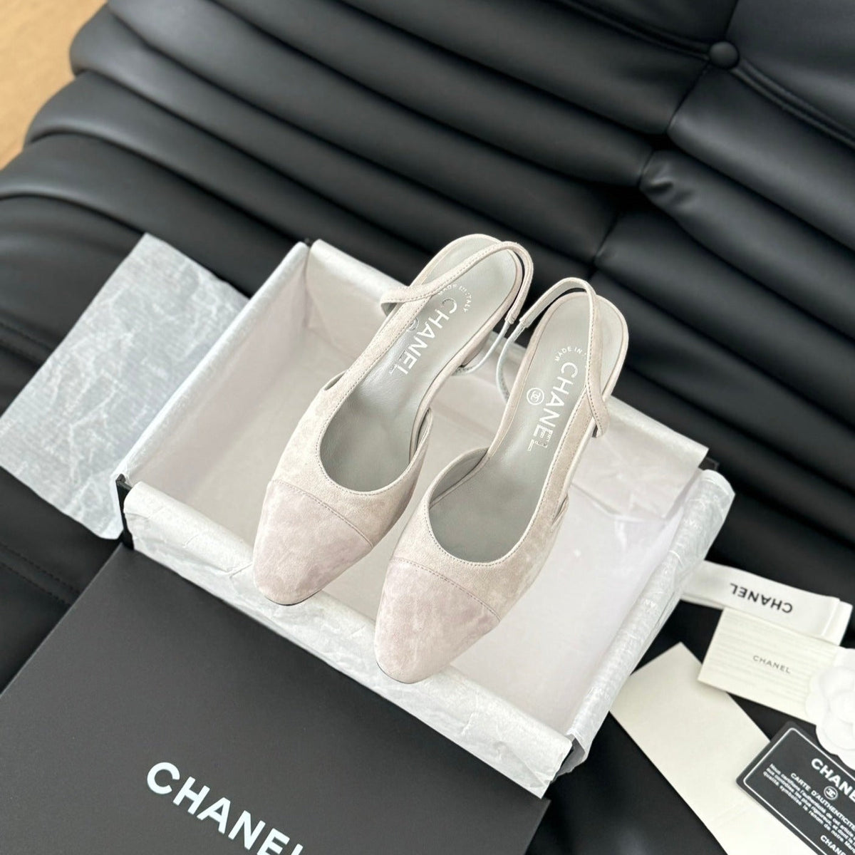 CLASSIC HIGH SLINGBACK GREY CLOUD SUEDE
