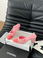 CLASSIC HIGH SLINGBACK LIGHT PINK SUEDE
