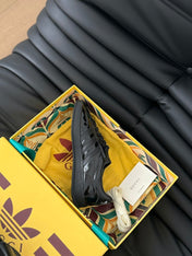 GG & ADIDAS GAZELLE SNEAKER GLOSSY BLACK CALFSKIN