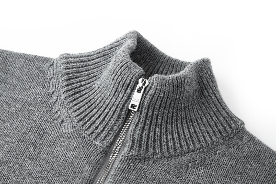 PRADA ZIP-UP KNIT CARDIGAN STYLE 143