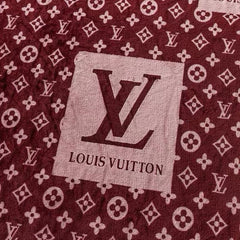 BLANKET IN AUBURN RED MONOGRAM LAMB FUR 423067