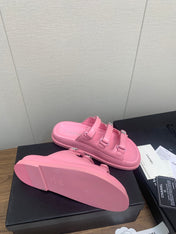 DAD SANDAL IN LIGHT PINK LAMBSKIN MULE