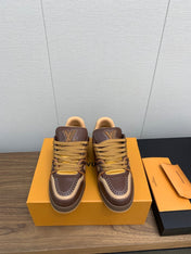 LV WOMEN'S TRAINER IN MARRON CALFSKIN
