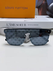 WAIMEA SUNGLASSES 581362 IN BLACK ACETATE MONOGRAM ON LENS