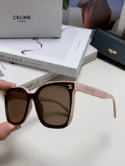 TRIOMPHE SUNGLASSES 552774 IN BABY PINK ACETATE TEXT LOGO
