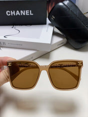 SQUARE SUNGLASSES 632884 IN BEIGE CLEAR ACETATE