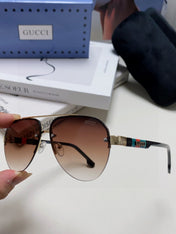 AVIATOR FRAME SUNGLASSES 570223 IN METAL