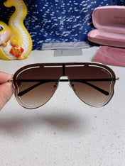 RUNWAY SUNGLASSES 571638 IN GOLD METAL BROWN SMOKE LENSES