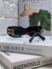 GLIMPSE SUNGLASSES 576821 IN BLACK ACETATE