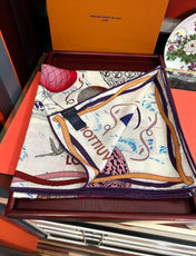 UP AND AWAY 140 CM SQUARE SILK SCARF COLORFUL 400073
