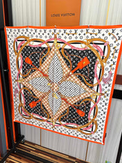 LV SCARF 90 CM IN SILK 738451