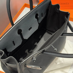 HM BIRKIN 30CM GREY TOGO SILVER HARDWARE