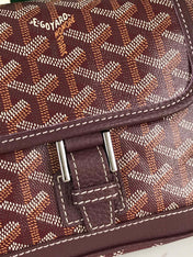 GRAND BLEU 16 IN WINE RED GOYARDINE CANVAS AND LAMBSKIN