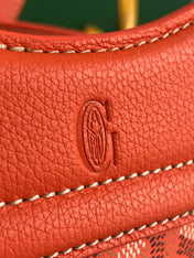 GOYA 26S BELUGA MINI BAG 23MM IN RED ORANGE GOYARDINE CANVAS AND CALFSKIN