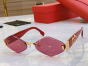 PANTHÈRE RHOMBUS FRAME SUNGLASSES CT00638S IN METAL AND ACETATE