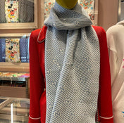 SCARF 195 CM IN SAPPHIRE BLUE WOOL 401496