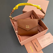 MICRO BAG 11 IN SANTA FE BROWN SMOOTH CALFSKIN