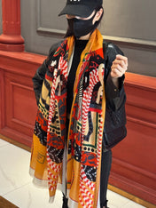 HERMES 25S SCARF 200 IN CASHMERE SILK 730598