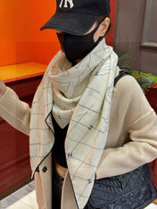 CHANEL 25S SCARF 140 IN SILK 735801