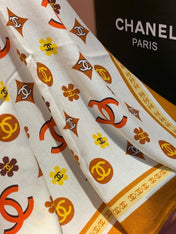 CHANEL 25S SCARF 140 IN CASHMERE 931508