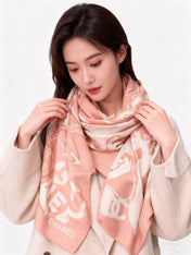 CHANEL 25S SCARF 135 CM IN CASHMERE SILK 941789