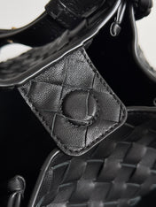 BV Small Parachute 21 Black Lambskin Ghw
