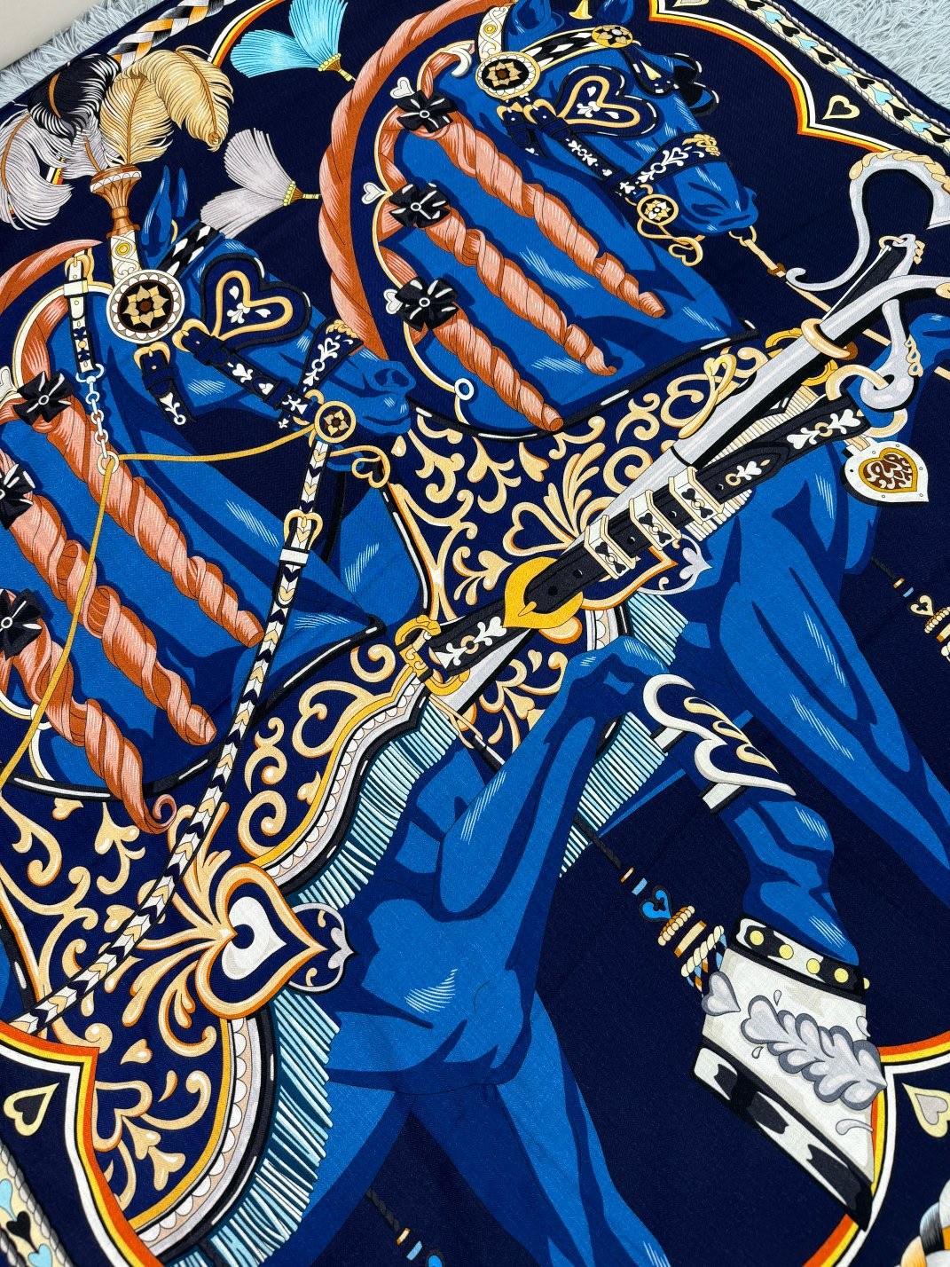 HERMES 25S SCARF 135 IN SILK 856320