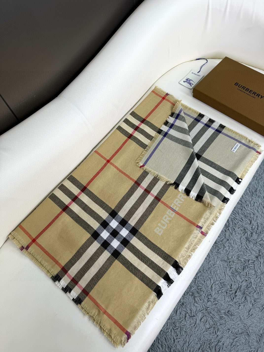 BBR SCARF 220 CM IN SILK CASHMERE 481239