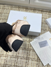 DIOR 26S LOW TOP SNEAKERS IN LIGHT PINK SATIN DIOR LOGO