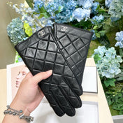 GLOVES IN BLACK CALFSKIN 462420