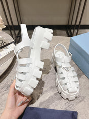 Pra Rubber Monolith Sandals White