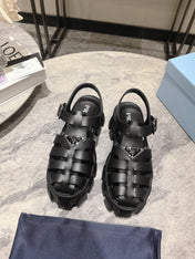 Pra Rubber Monolith Sandals Black