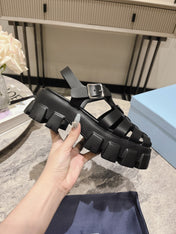 Pra Rubber Monolith Sandals Black