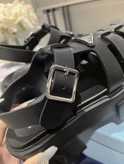 Pra Rubber Monolith Sandals Black