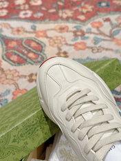 GG RHYTON TRAINER WHITE CALFSKIN WITH DOREMON MOTIF