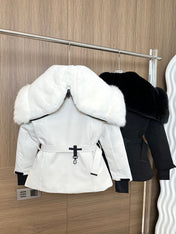 MONCLER 25S FUR-TRIMMED DOWN JACKET 428